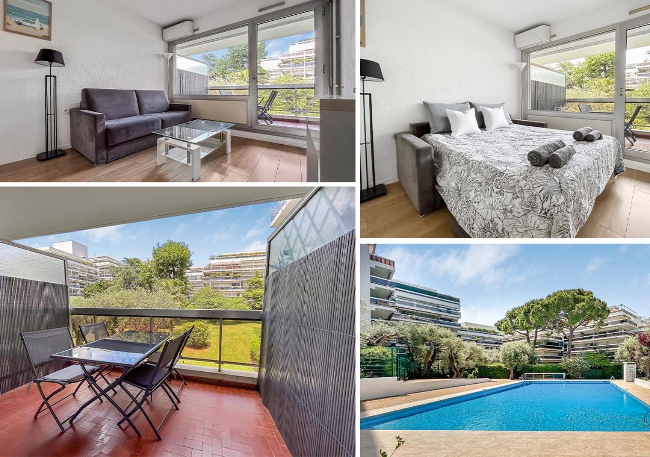 Joli Studio 4Pers Piscine Tout Confort Juan-les-Pins Eksteriør billede